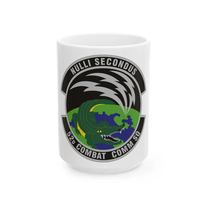 52d Combat Communications Squadron (U.S. Air Force) White Coffee Mug 15oz - Go Mug Yourself