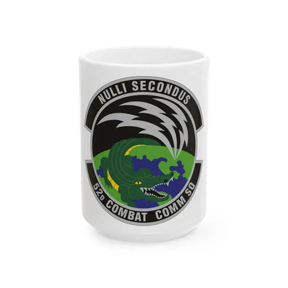 52d Combat Communications Squadron (U.S. Air Force) White Coffee Mug 15oz - Go Mug Yourself