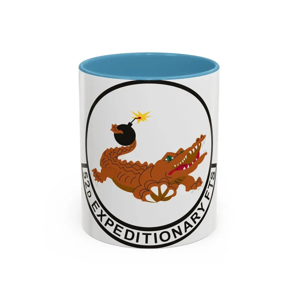 52d Expeditionary Flying Training Squadron (U.S. Air Force) Accent Coffee Mug 11oz Light Blue - Go Mug Yourself