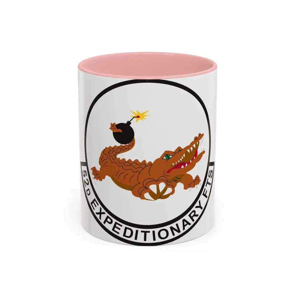 52d Expeditionary Flying Training Squadron (U.S. Air Force) Accent Coffee Mug 11oz Pink - Go Mug Yourself