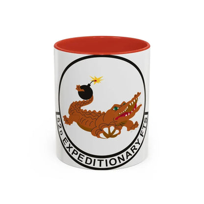 52d Expeditionary Flying Training Squadron (U.S. Air Force) Accent Coffee Mug 11oz Red - Go Mug Yourself