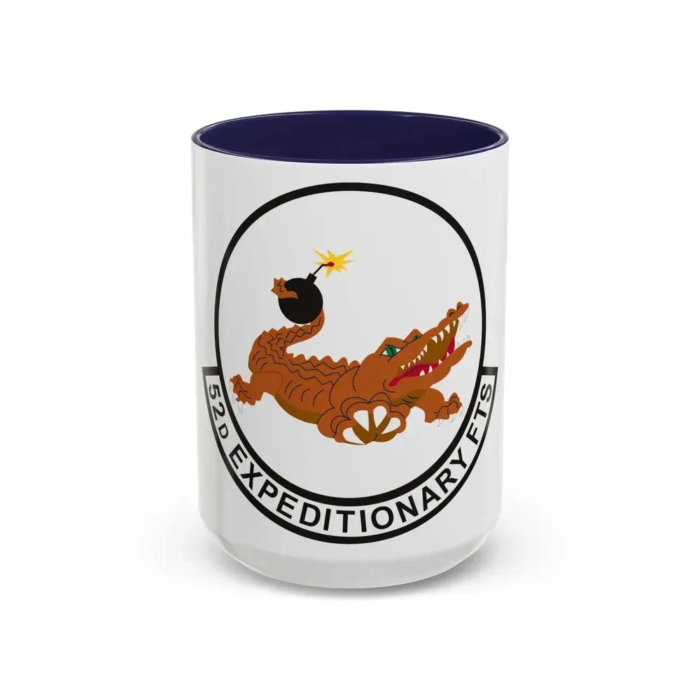 52d Expeditionary Flying Training Squadron (U.S. Air Force) Accent Coffee Mug 15oz Navy - Go Mug Yourself