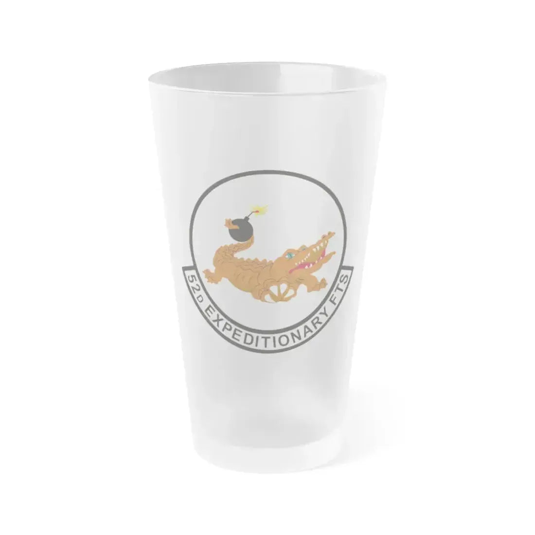 52d Expeditionary Flying Training Squadron (U.S. Air Force) Frosted Pint Glass 16oz 16oz Frosted - Go Mug Yourself