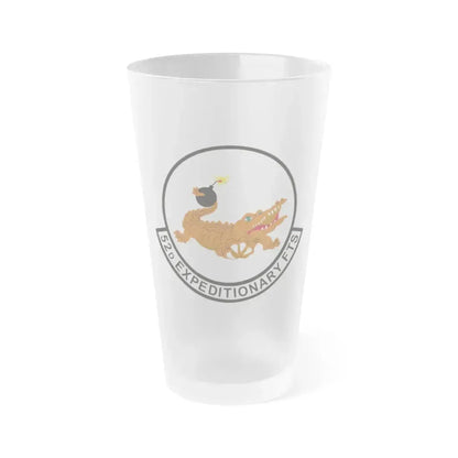 52d Expeditionary Flying Training Squadron (U.S. Air Force) Frosted Pint Glass 16oz 16oz Frosted - Go Mug Yourself