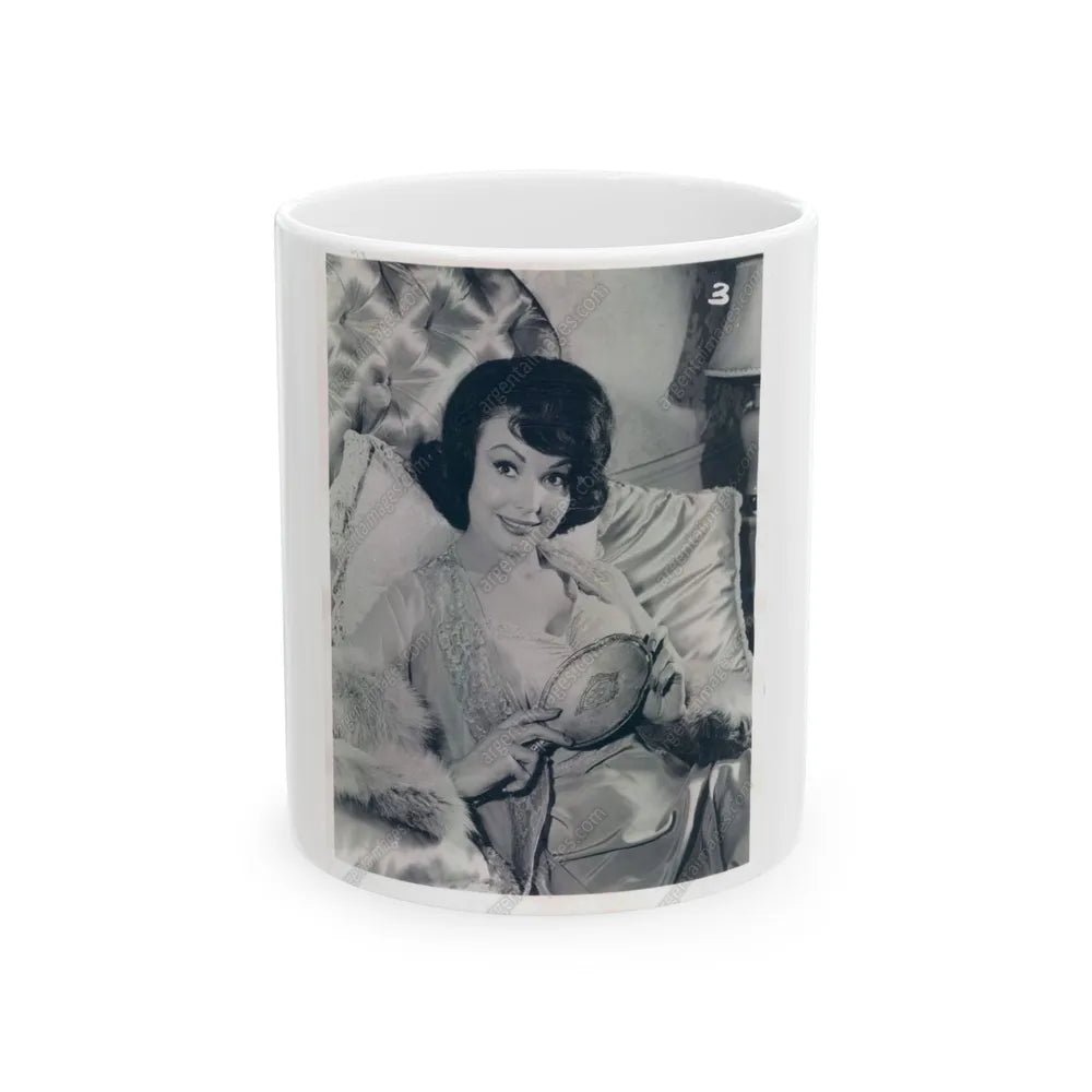 Francine York #12 1 (Vintage Female Icon) White Coffee Mug-11oz-Go Mug Yourself