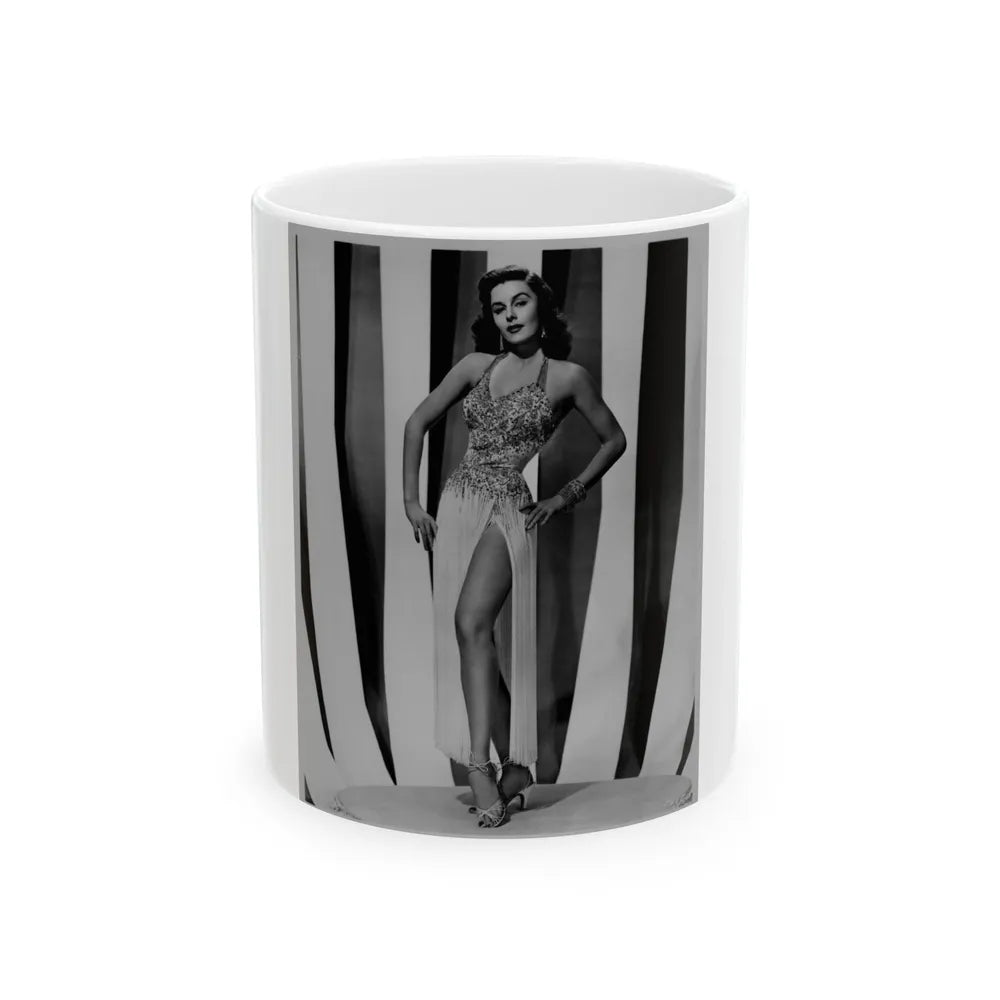 Elaine Stewart #117 (Vintage Female Icon) White Coffee Mug-11oz-Go Mug Yourself