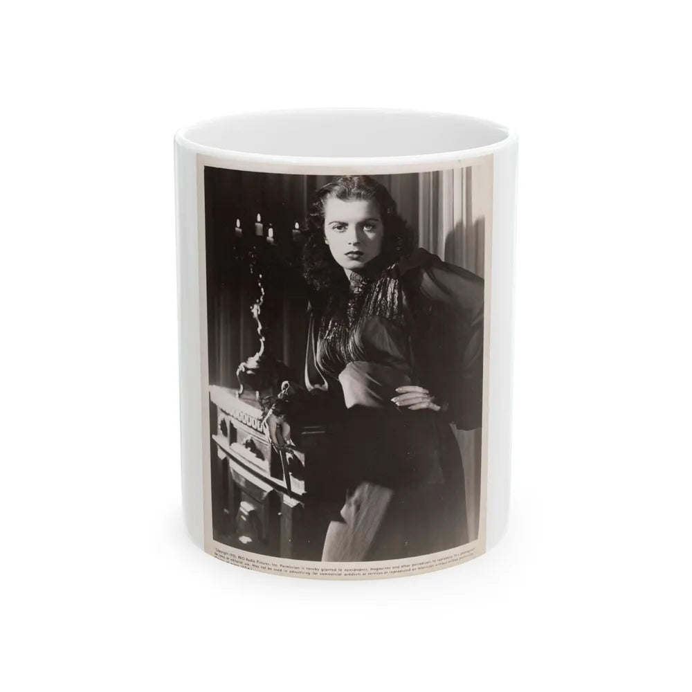 Faith Domergue #95 (Vintage Female Icon) White Coffee Mug-11oz-Go Mug Yourself