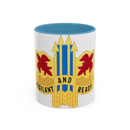 52nd Air Defense Artillery Brigade (U.S. Army) Accent Coffee Mug 11oz Light Blue - Go Mug Yourself
