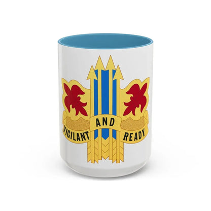 52nd Air Defense Artillery Brigade (U.S. Army) Accent Coffee Mug 15oz Light Blue - Go Mug Yourself