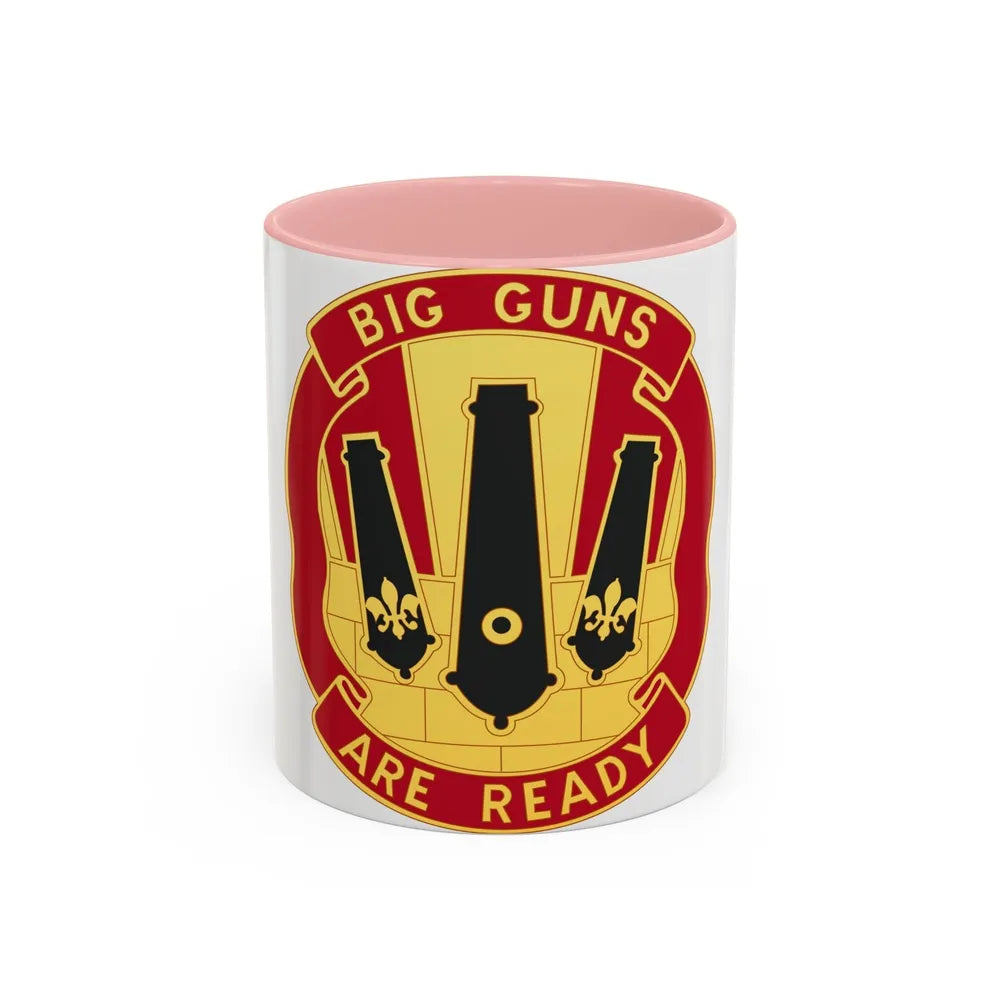 52nd Artillery Group (U.S. Army) Accent Coffee Mug-11oz-Pink-Go Mug Yourself