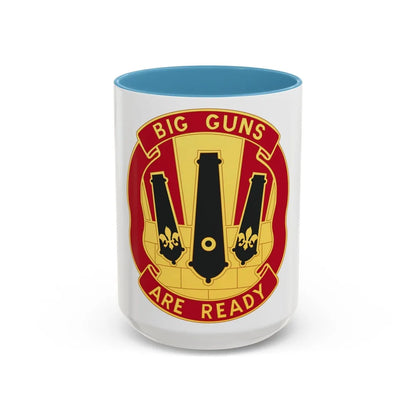 52nd Artillery Group (U.S. Army) Accent Coffee Mug-15oz-Light Blue-Go Mug Yourself