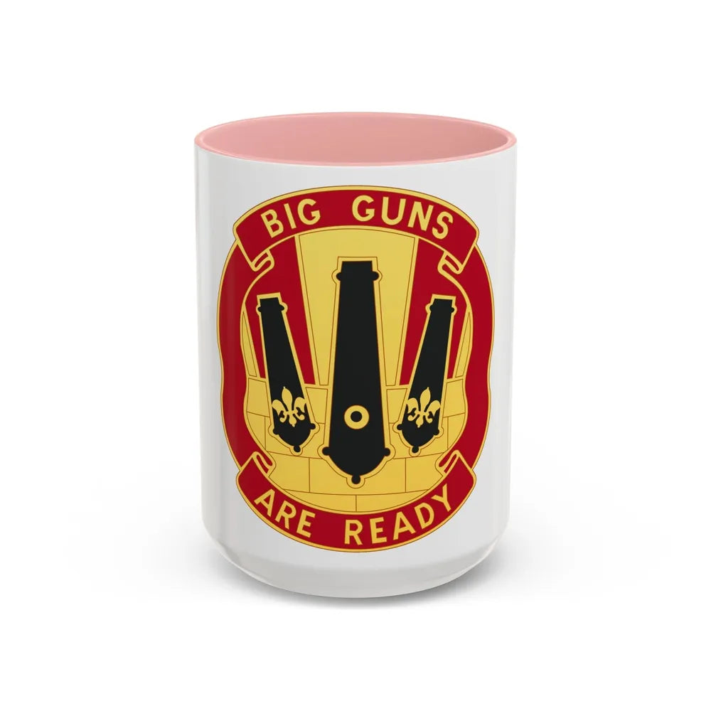 52nd Artillery Group (U.S. Army) Accent Coffee Mug-15oz-Pink-Go Mug Yourself