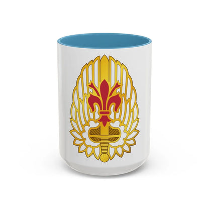 52nd Aviation Regiment (U.S. Army) Accent Coffee Mug-15oz-Light Blue-Go Mug Yourself