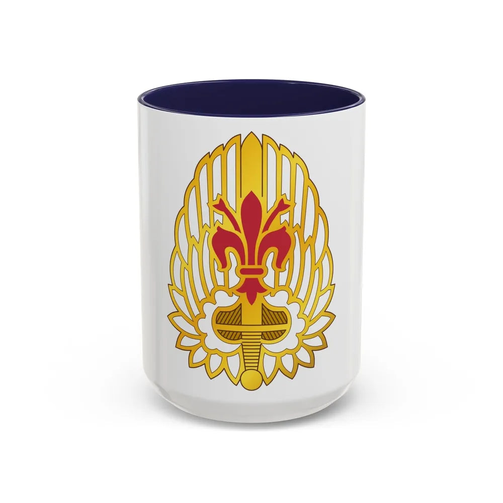 52nd Aviation Regiment (U.S. Army) Accent Coffee Mug-15oz-Navy-Go Mug Yourself