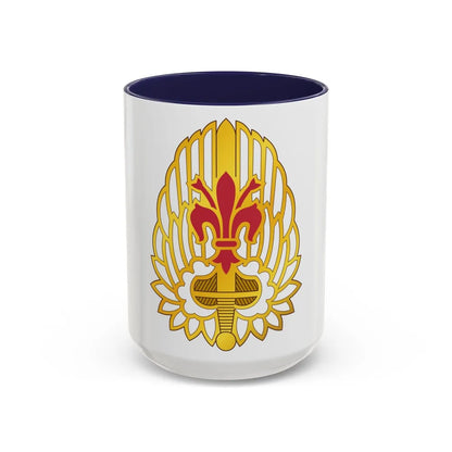 52nd Aviation Regiment (U.S. Army) Accent Coffee Mug-15oz-Navy-Go Mug Yourself