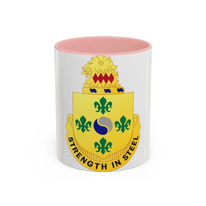 53 Armor Regiment (U.S. Army) Accent Coffee Mug-11oz-Pink-Go Mug Yourself