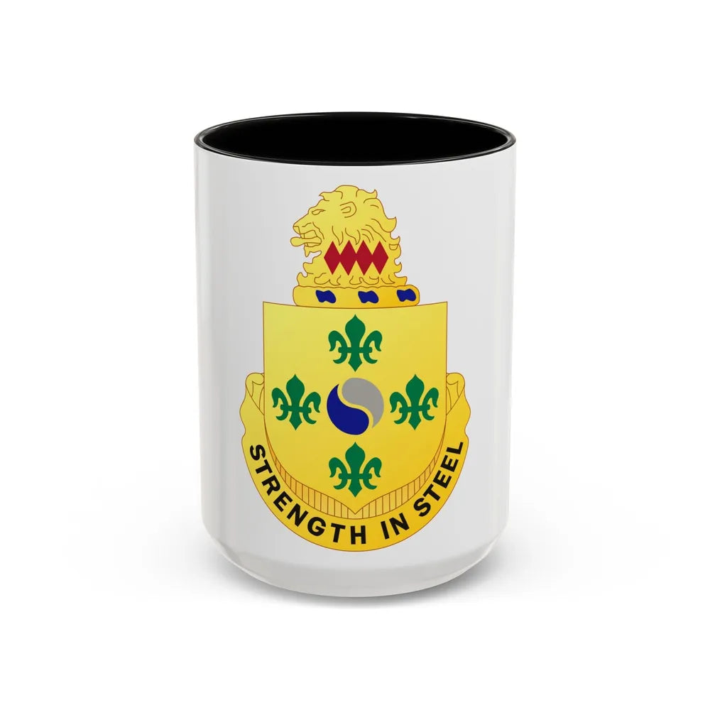 53 Armor Regiment (U.S. Army) Accent Coffee Mug-15oz-Black-Go Mug Yourself