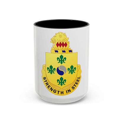 53 Armor Regiment (U.S. Army) Accent Coffee Mug-15oz-Black-Go Mug Yourself