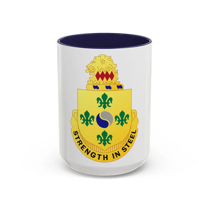 53 Armor Regiment (U.S. Army) Accent Coffee Mug-15oz-Navy-Go Mug Yourself