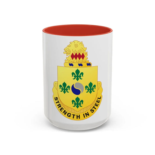 53 Armor Regiment (U.S. Army) Accent Coffee Mug-15oz-Pink-Go Mug Yourself