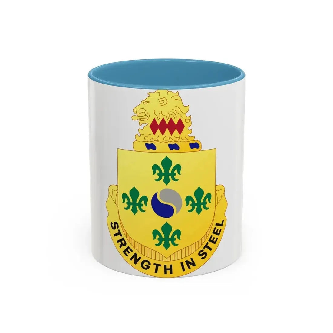 53 Armor Regiment (U.S. Army) Accent Coffee Mug 11oz Light Blue - Go Mug Yourself