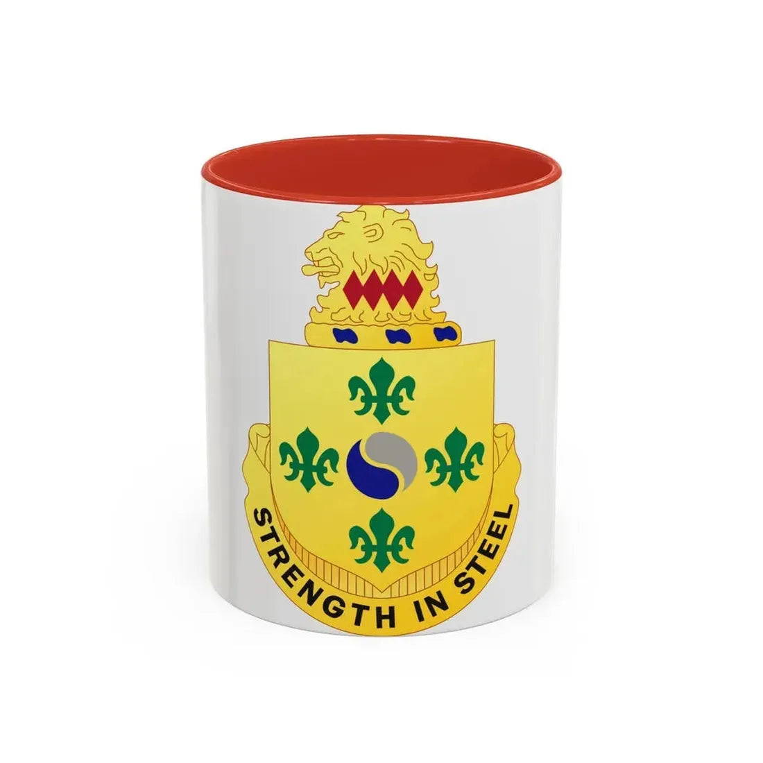 53 Armor Regiment (U.S. Army) Accent Coffee Mug 11oz Red - Go Mug Yourself