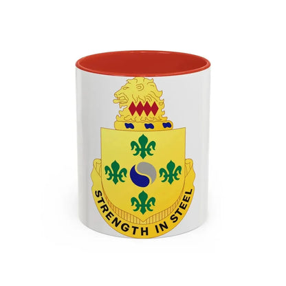 53 Armor Regiment (U.S. Army) Accent Coffee Mug 11oz Red - Go Mug Yourself