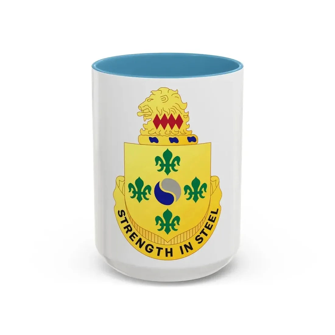 53 Armor Regiment (U.S. Army) Accent Coffee Mug 15oz Light Blue - Go Mug Yourself