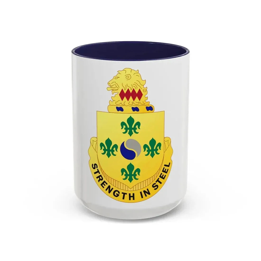53 Armor Regiment (U.S. Army) Accent Coffee Mug 15oz Navy - Go Mug Yourself