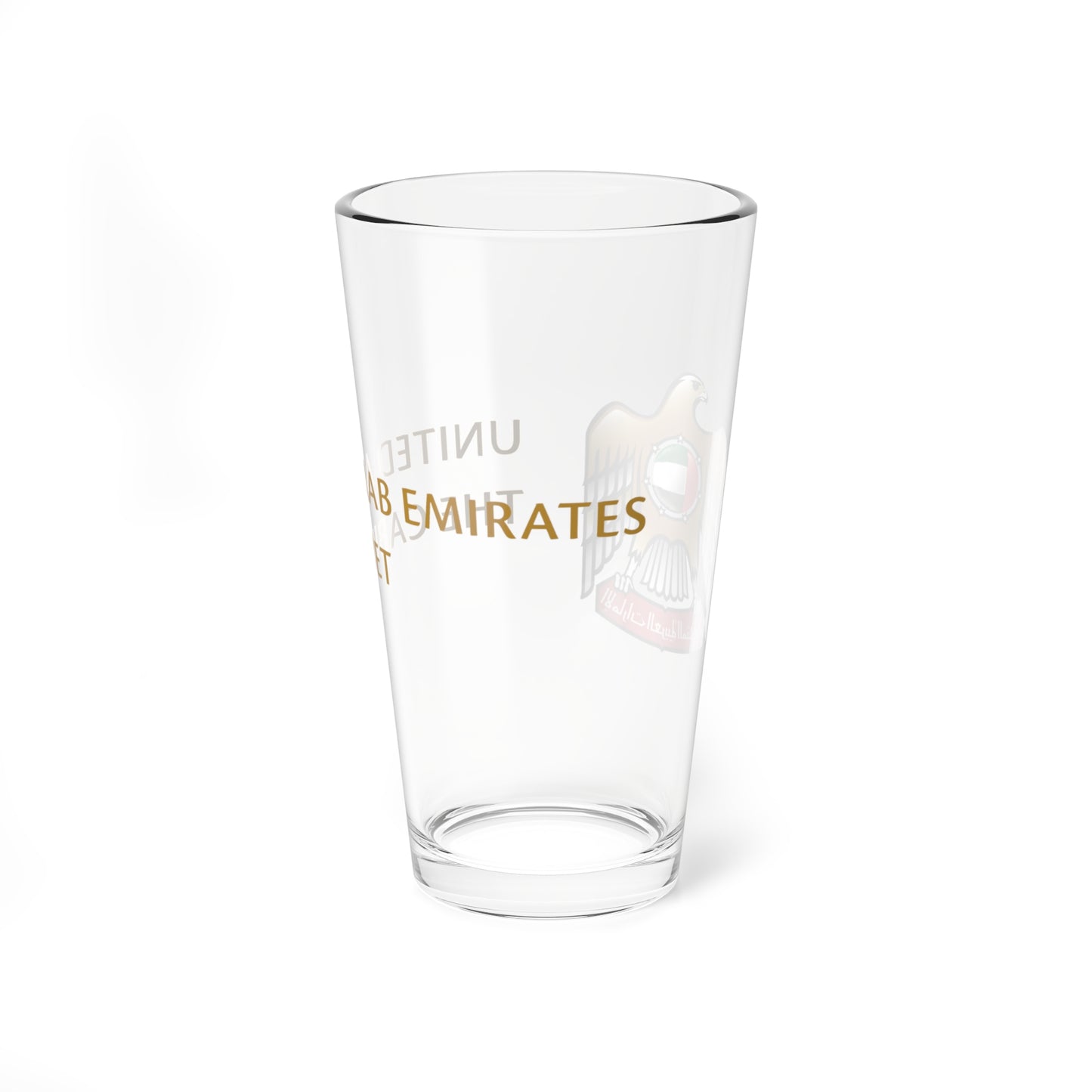 The Cabinet of the UAE logo (United Arab Emirates) (Coat of Arms) Pint Glass 16oz