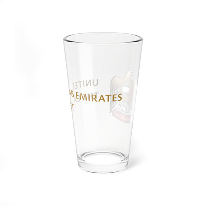 The Cabinet of the UAE logo (United Arab Emirates) (Coat of Arms) Pint Glass 16oz