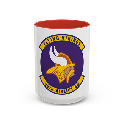 96th Airlift Squadron (U.S. Air Force) Accent Coffee Mug