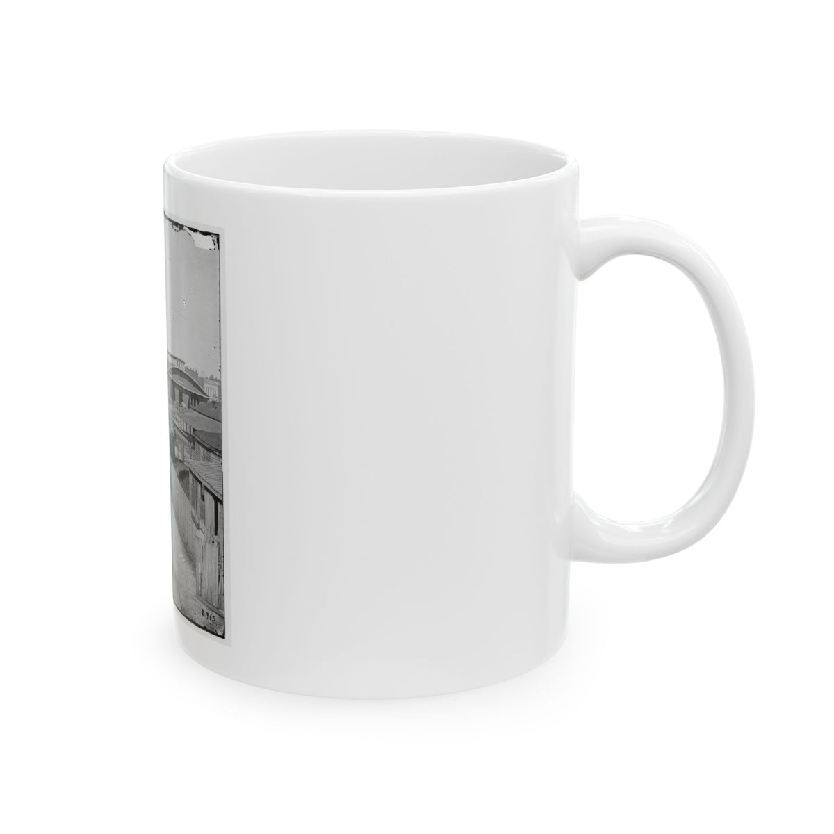 Atlanta, Ga. Railroad Depot; A Nearer View (U.S. Civil War) White Coffee Mug