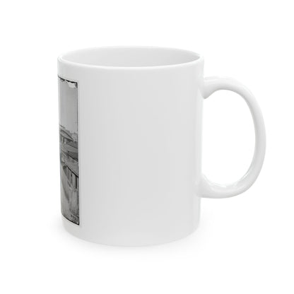 Atlanta, Ga. Railroad Depot; A Nearer View (U.S. Civil War) White Coffee Mug