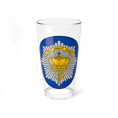 Emblem for the Danish Royal Life Guards III Battalion (Denmark) (Coat of Arms) Pint Glass 16oz