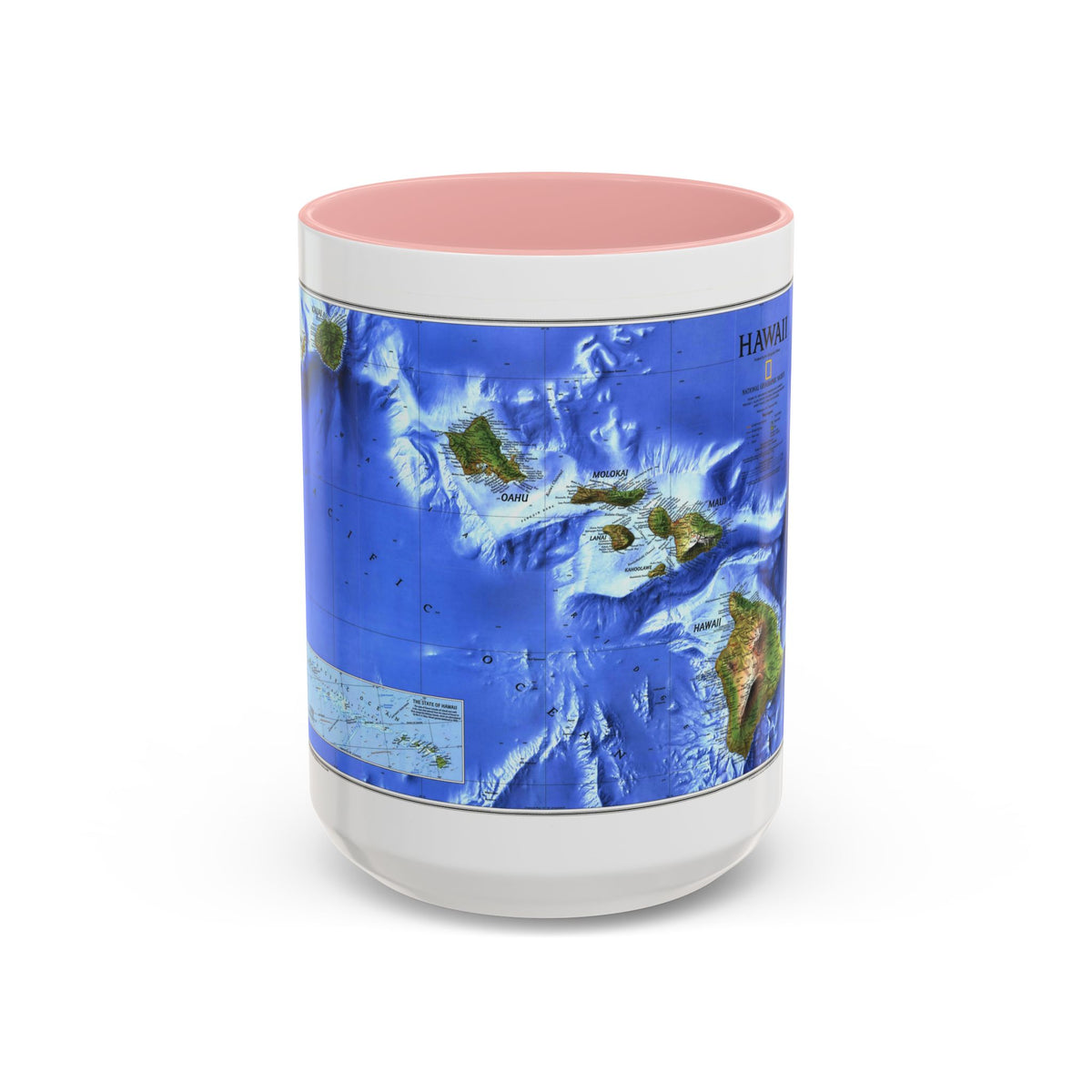 USA - Hawaii (1995) (Map) Accent Coffee Mug