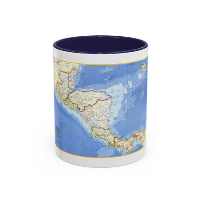 Central America (1973) (Map) Accent Coffee Mug