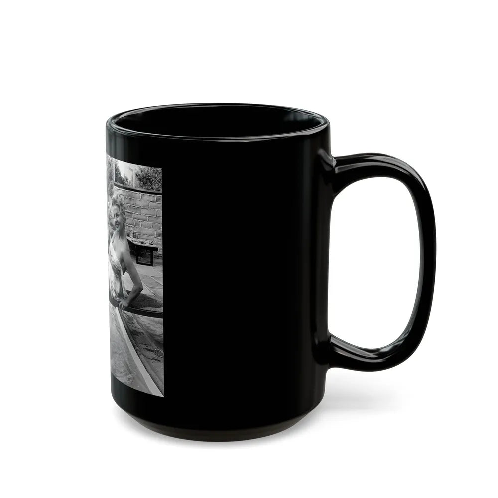 Greta Thyssen #101 (Vintage Female Icon) Black Coffee Mug-Go Mug Yourself