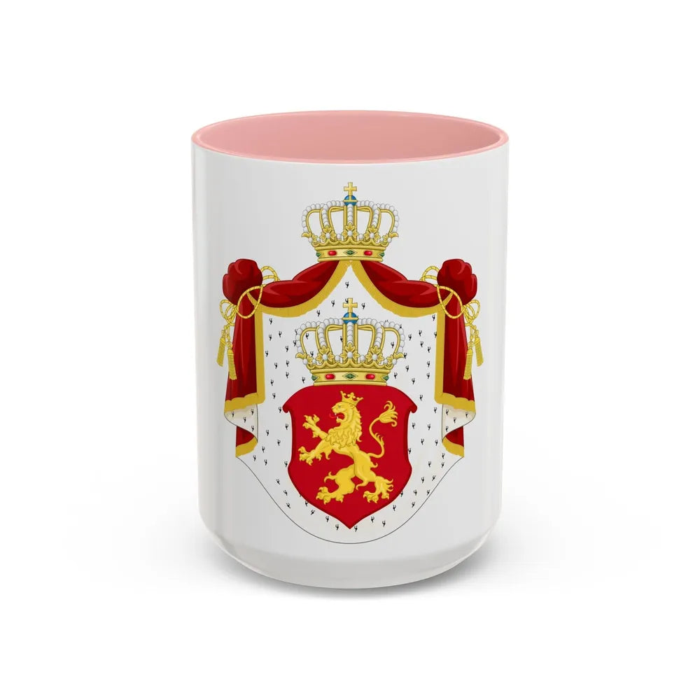 State Achievement of Bulgaria 1878 - Accent Coffee Mug-15oz-Pink-Go Mug Yourself