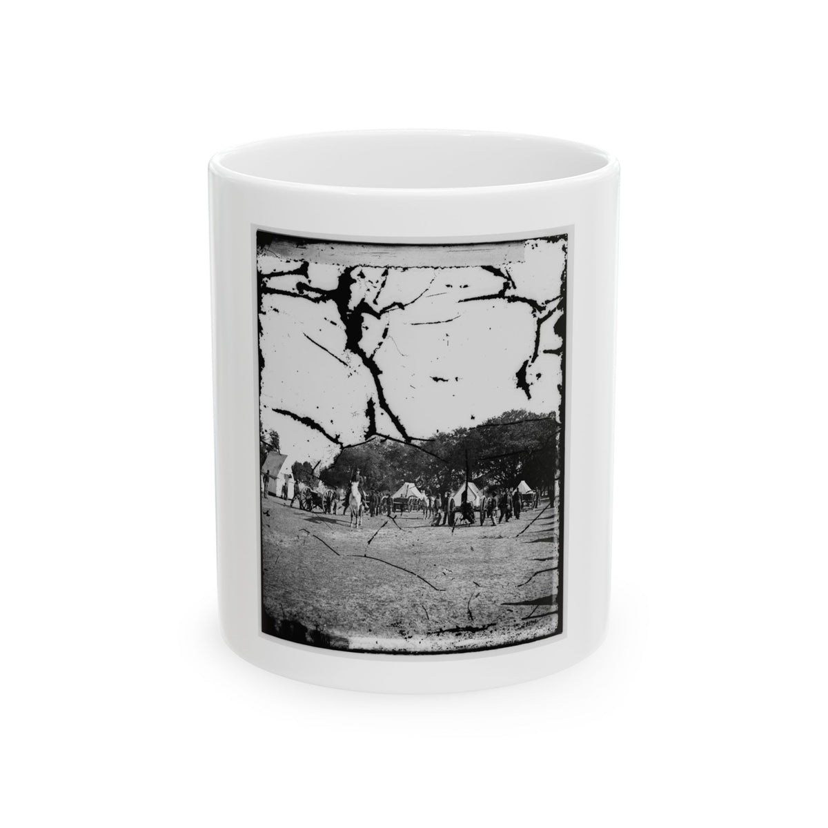Battery Drill, U.S.A. (U.S. Civil War) White Coffee Mug