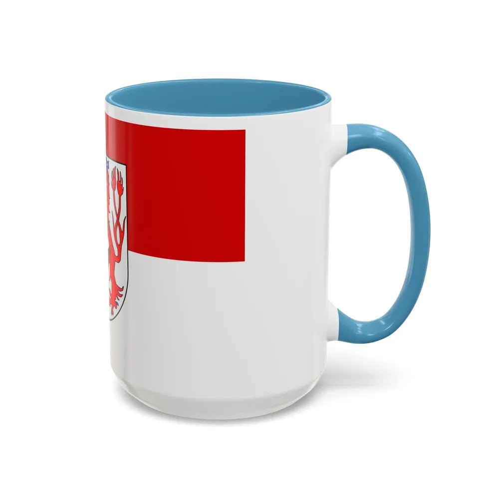 Flag of Duesseldorf Germany - Accent Coffee Mug-Go Mug Yourself