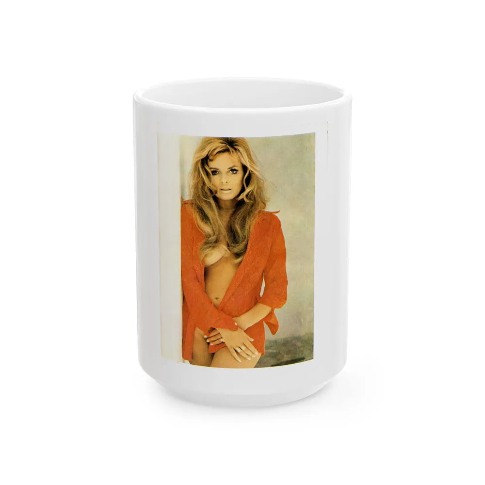 Julie Ege #203 (Vintage Female Icon) White Coffee Mug-15oz-Go Mug Yourself