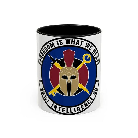 531 Intelligence Squadron ACC (U.S. Air Force) Accent Coffee Mug 11oz Black - Go Mug Yourself