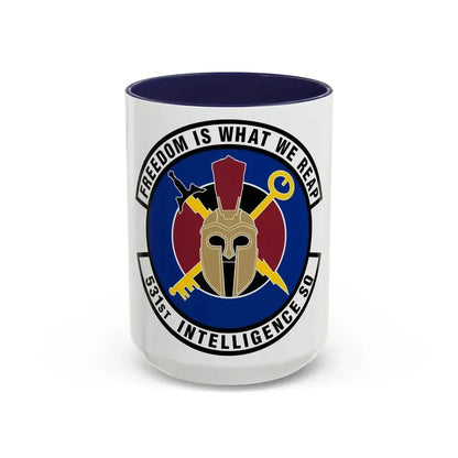 531 Intelligence Squadron ACC (U.S. Air Force) Accent Coffee Mug 15oz Navy - Go Mug Yourself
