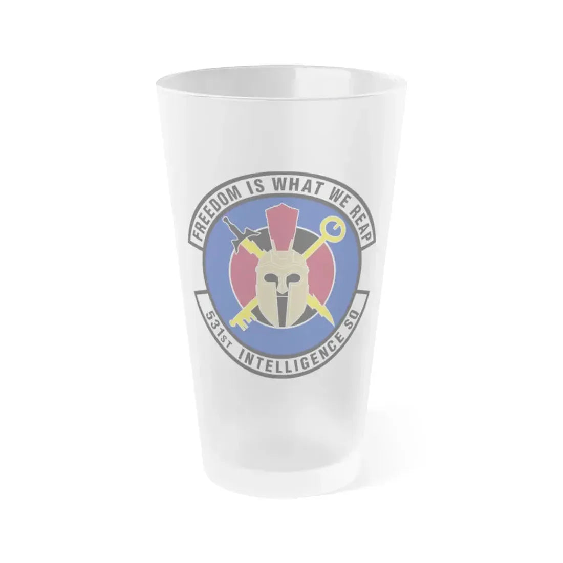 531 Intelligence Squadron ACC (U.S. Air Force) Frosted Pint Glass 16oz 16oz Frosted - Go Mug Yourself