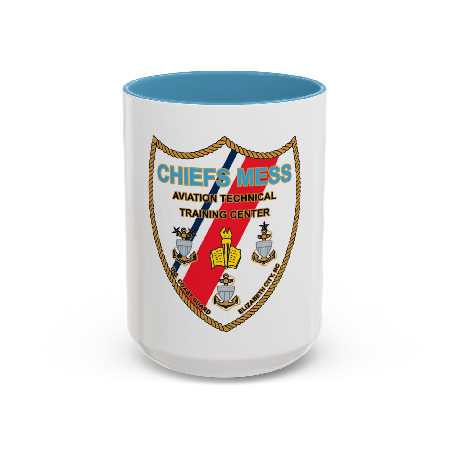 Chiefs Mess ATTC USCGC Elizabeth City NC (U.S. Coast Guard) Accent Coffee Mug
