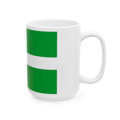 Flag of Chernihiv Oblast Ukraine - White Coffee Mug-Go Mug Yourself