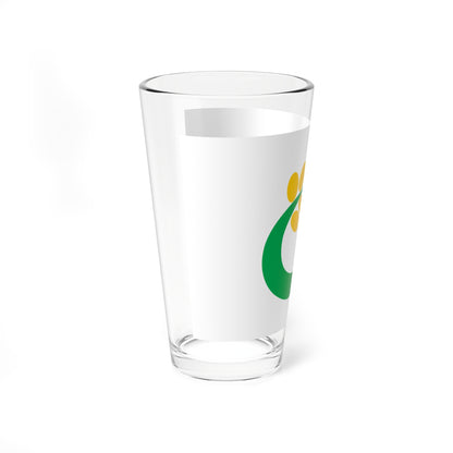 Flag of Isa Kagoshima (Japan) Pint Glass 16oz