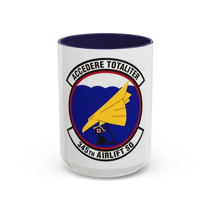 345th Airlift Squadron (U.S. Air Force) Accent Coffee Mug