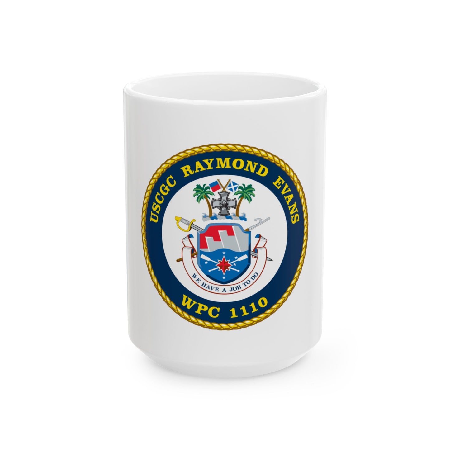 USCGC Raymond Evans WPC 1110 (U.S. Coast Guard) White Coffee Mug